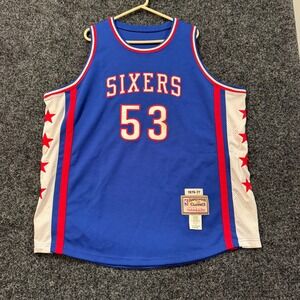 Mitchell Ness Philadelphia‎ 76ers Dawkins 53 Hardwood Classics Jersey Size 52